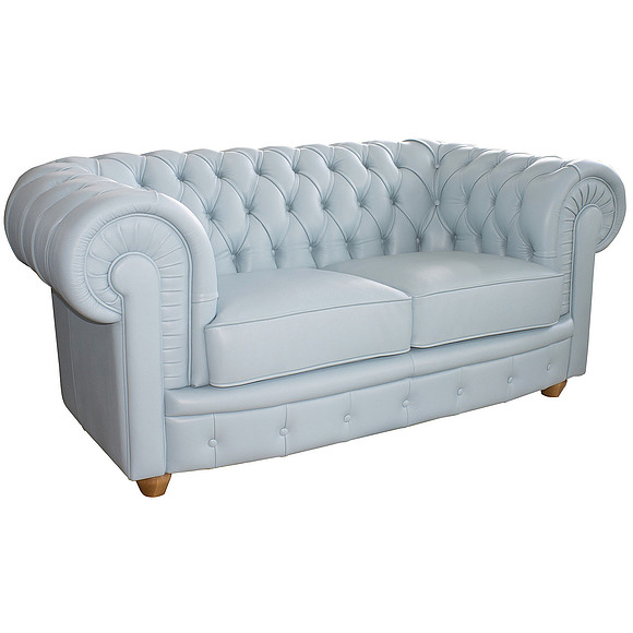 2-х местный диван «Честерфилд» (22), Материал: натуральная кожа, Группа ткани: 140 группа