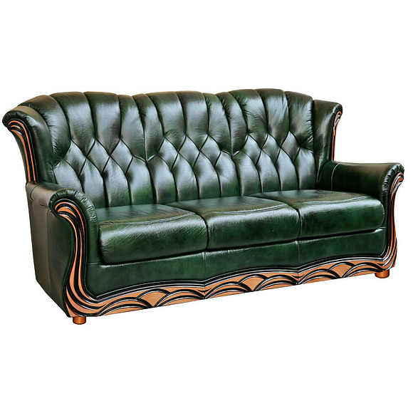 3-х местный диван «Европа» (3м), Материал: натуральная кожа, Группа ткани: 120 группа, Механизм трансформации: с механизмом