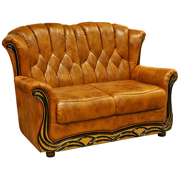 2-х местный диван «Европа» (2м), Материал: натуральная кожа, Группа ткани: 120 группа