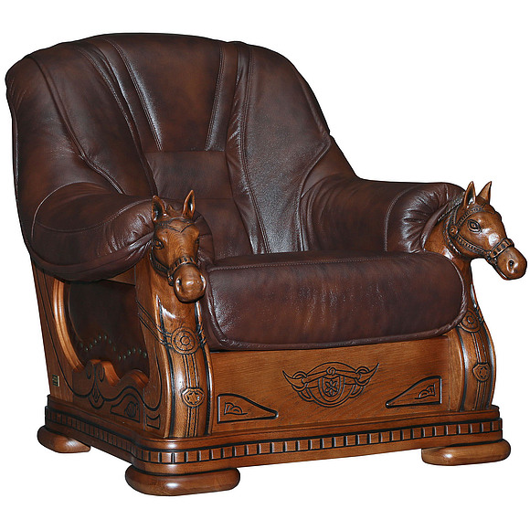 Кресло «Фаворит» (12), Материал: натуральная кожа, Группа ткани: 120 группа