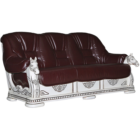 3-х местный диван «Фаворит» (3м), Материал: натуральная кожа, Группа ткани: 150 группа