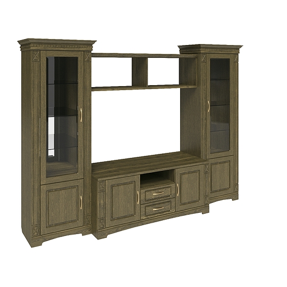 Набор корпусной мебели «Верди Т1» П398.Н1, Цвет: Лесной орех