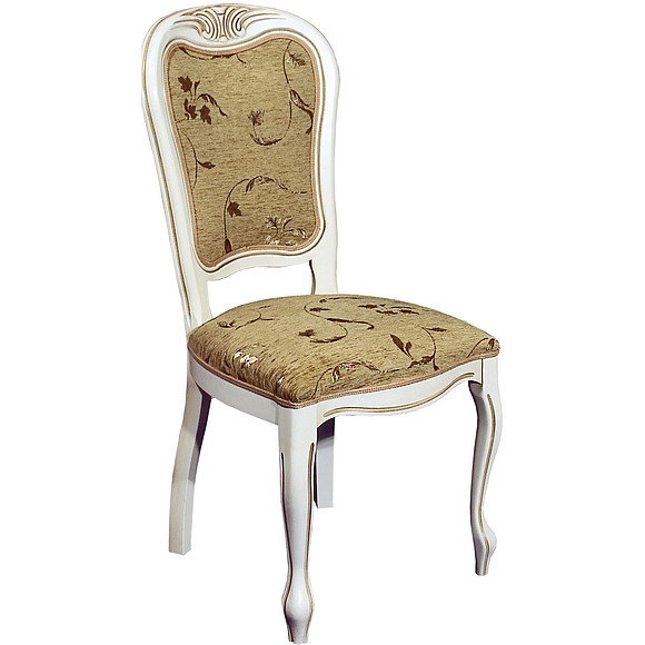 Стул «Идальго 4» П170-00, Материал: ткань, Цвет: Слоновая кость с золочением