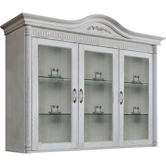 Секция - витрина 3д «Паола 2106» БМ670, Цвет: Розовый пепел