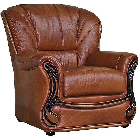 Кресло «Изабель 2» (12) - спецпредложение, Материал: натуральная кожа, Группа ткани: 120 группа