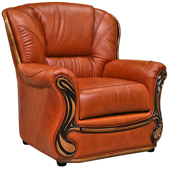 Кресло «Изабель 2» (12), Материал: натуральная кожа, Группа ткани: 140 группа