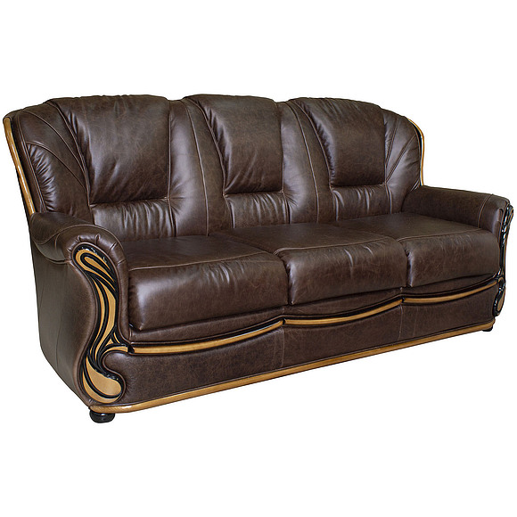 3-х местный диван «Изабель 2» (3м), Материал: натуральная кожа, Группа ткани: 150 группа