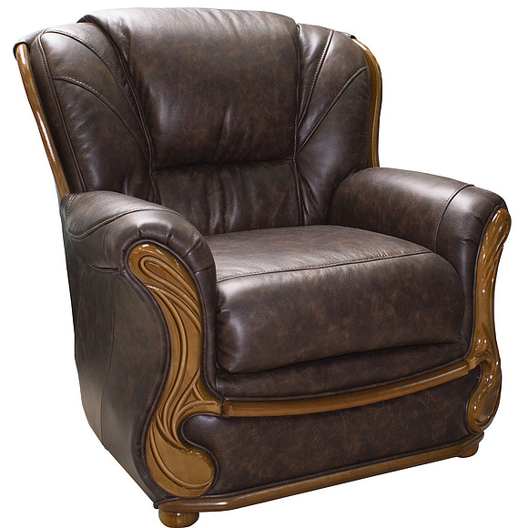 Кресло «Изабель 2» (12), Материал: натуральная кожа, Группа ткани: 150 группа