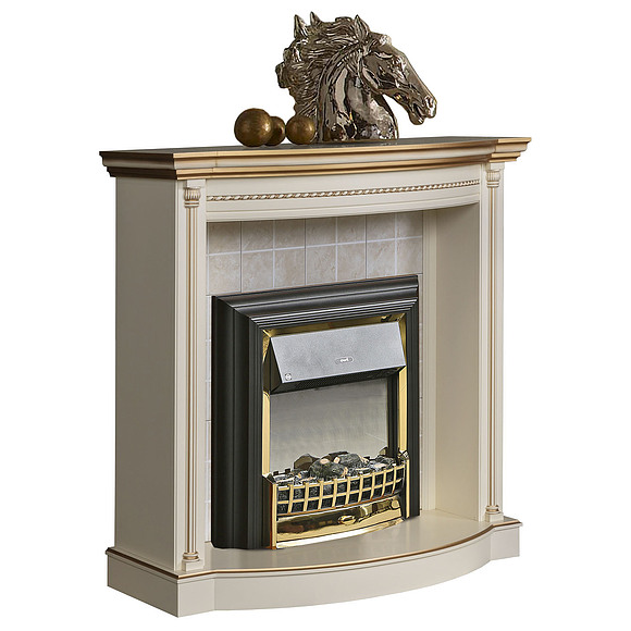 Портал для камина «Валенсия 3» П244.75, Цвет: Античная темпера с золотом
