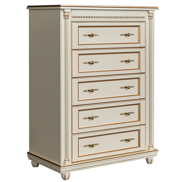 Комод «Валенсия» П254.31, Цвет: Античная темпера с золотом