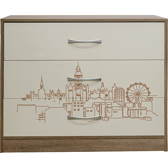 Комод «Бритиш» П551.13, Материал: ДСП ламинированная