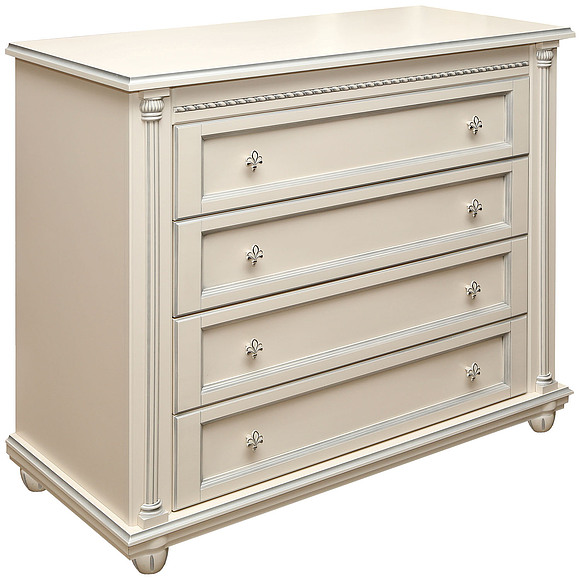 Комод «Валенсия» П254.30, Цвет: Античная темпера с серебром