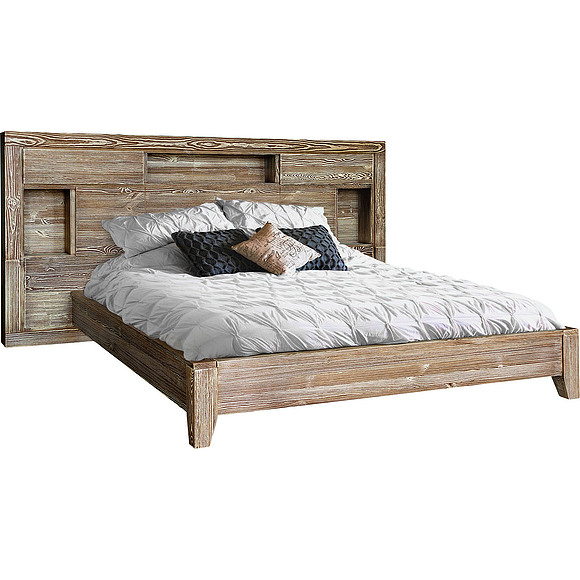 Кровать двойная 2-16 «Концепт 2458Бр» БМ781, Цвет: Табак