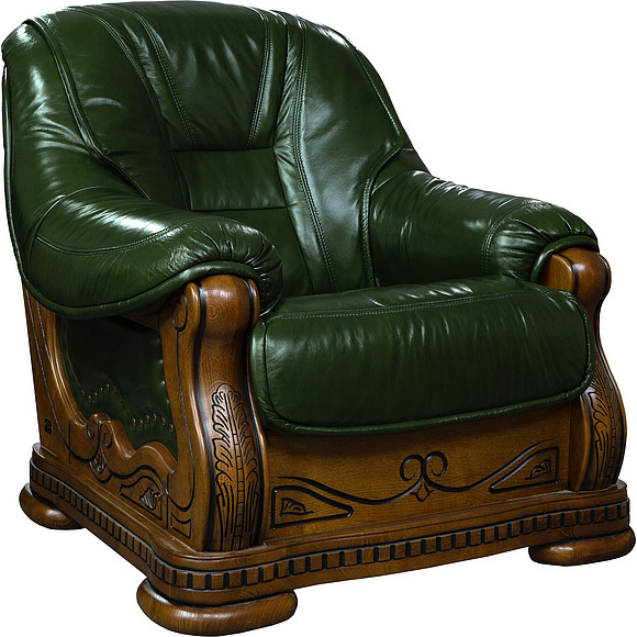 Кресло «Консул 2020/2020(-С)» (12), Материал: натуральная кожа, Группа ткани: 150 группа