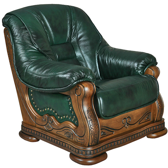 Кресло «Консул 2020/2020(-С)» (12), Материал: натуральная кожа, Группа ткани: 120 группа