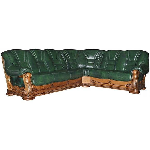 Угловой диван «Консул 2020/2020(-С)» (3мL/R902R/L), Материал: натуральная кожа, Группа ткани: 115 группа