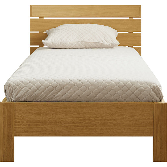 Кровать одинарная 1-09 «Лайма 1749» БМ661, Цвет: Дуб рустикаль, Спальное место: 2000x900 мм