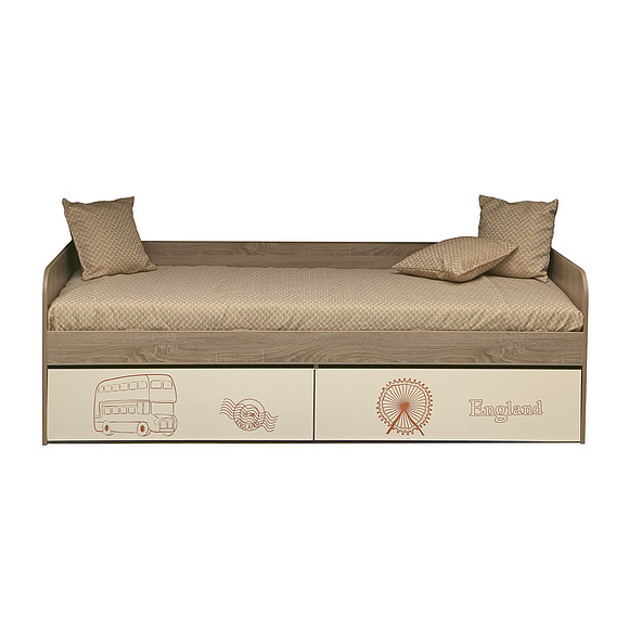 Кровать «Бритиш» П551.20, Материал: ДСП ламинированная