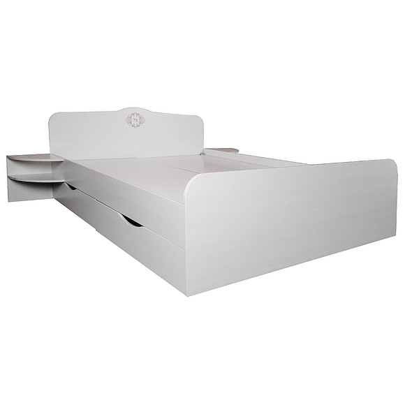 Кровать двойная «Соната», Цвет: Принт «Прованс», Спальное место: 2000x1600 мм