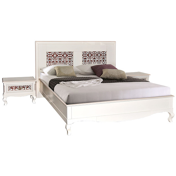 Кровать двойная «Видана Люкс» П445.02-1, Цвет: Светлый Ром