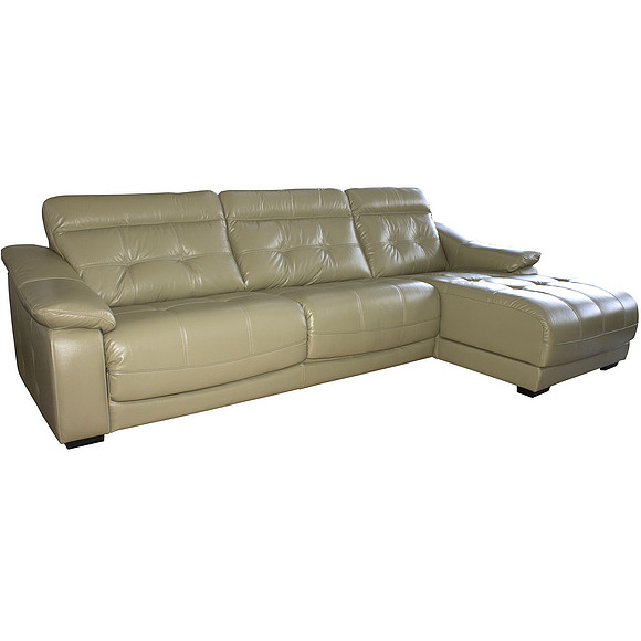 Угловой диван «Мирано» (3mL/R8mR/L), Материал: натуральная кожа, Группа ткани: 120 группа