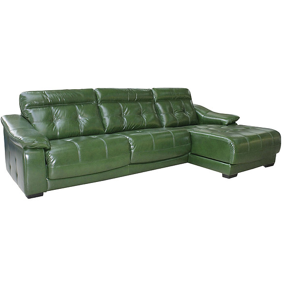 Угловой диван «Мирано» (3mL/R8mR/L), Материал: натуральная кожа, Группа ткани: 150 группа