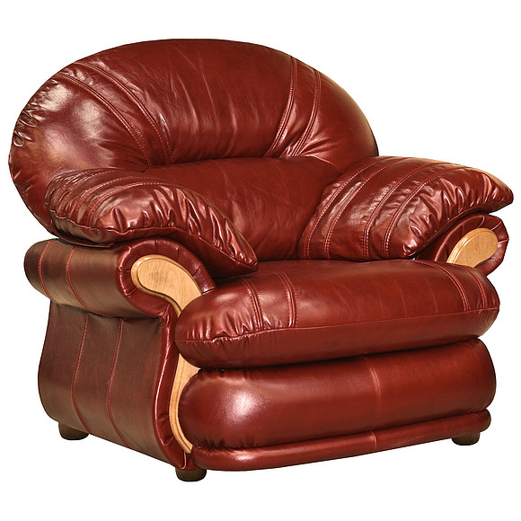 Кресло «Орлеан» (12), Материал: натуральная кожа, Группа ткани: 150 группа, Механизм трансформации: без механизма