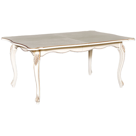 Стол «Алези 14Р» П353.09, Цвет: Слоновая кость с золочением