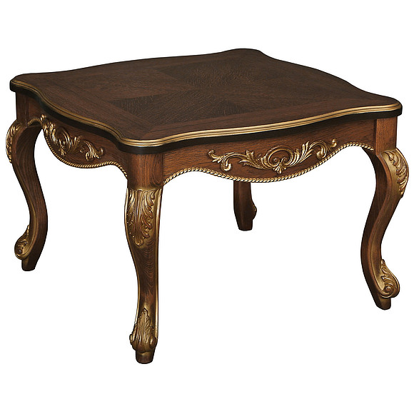 Стол журнальный «Альба 02» П497.02, Цвет: Палисандр с золочением