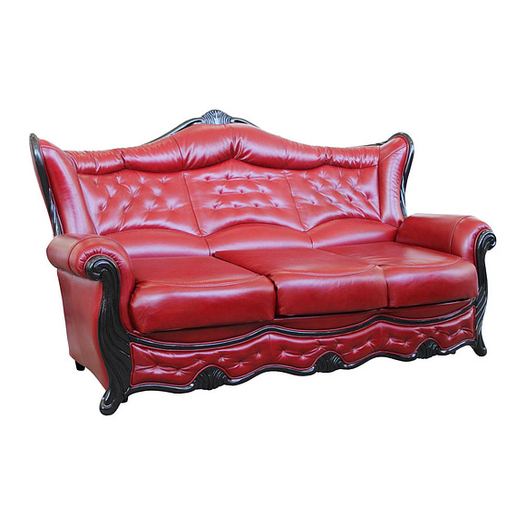 3-х местный диван «Патриция» (3м), Материал: натуральная кожа, Группа ткани: 150 группа, Механизм трансформации: с механизмом