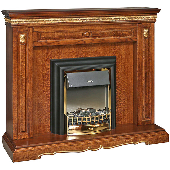 Портал для камина «Милана 17с» П265.17с, Цвет: Черешня с золочением