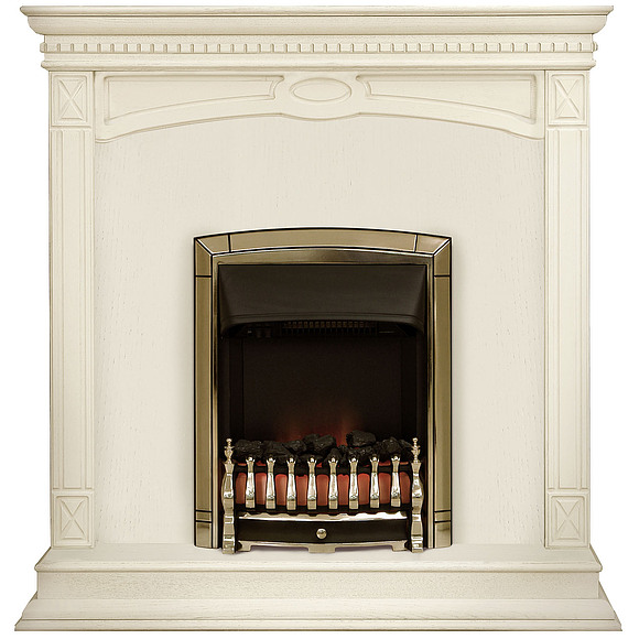 Портал для камина «Верди Люкс 1» П487.24, Цвет: Слоновая кость