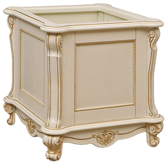 Подставка под цветы «Алези 2» П350.20, Цвет: Слоновая кость с золочением