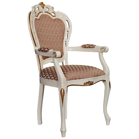 Стул «Премиум» П2500/А, Материал: ткань, Цвет: Слоновая кость с золочением