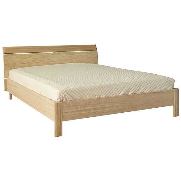 Кровать двойная 2-16 «Лайма 6011» БМ661, Цвет: Дуб разбеленный, Спальное место: 2000x1600 мм