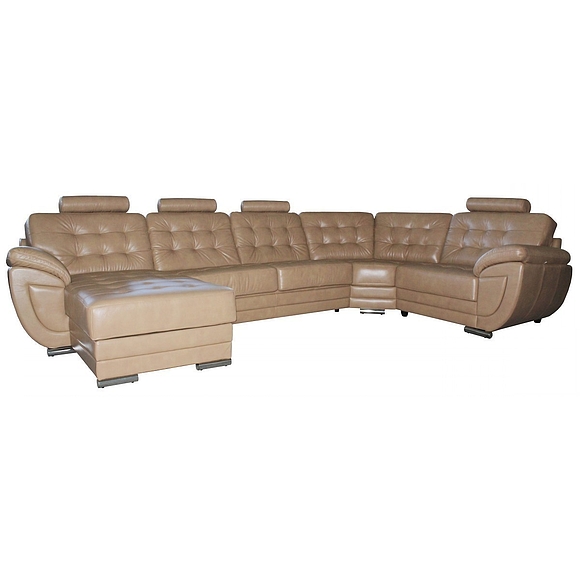 Угловой диван «Редфорд» (1L/R9030м8мR/L), Материал: натуральная кожа, Группа ткани: 140 группа