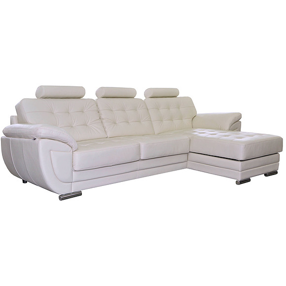 Угловой диван «Редфорд» (3мL/R8мR/L), Материал: натуральная кожа, Группа ткани: 140 группа