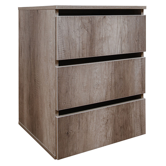 Секция нижняя «Брауни» П043.201, Цвет: Дуб Каньон+чёрный