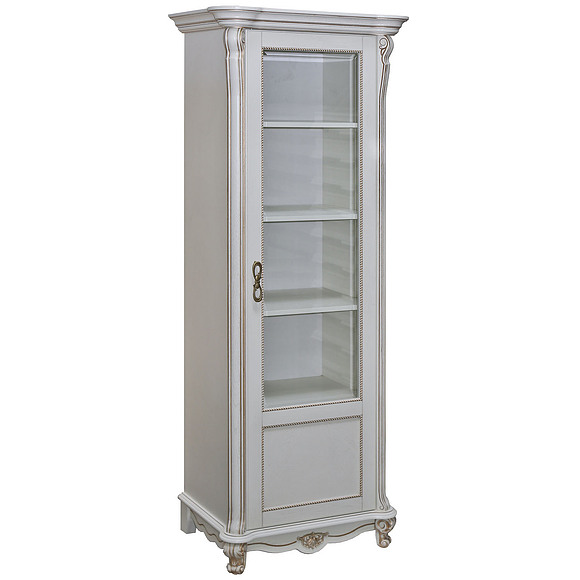 Шкаф «Алези 8/1» П350.23, Цвет: Слоновая кость с золочением