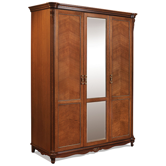 Шкаф 3-х дверный «Алези» П349.01, Цвет: Античная бронза