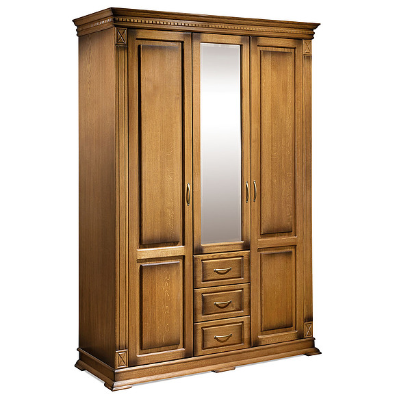 Шкаф «Верди Люкс» П434.10, Цвет: Дуб рустикаль с патинированием