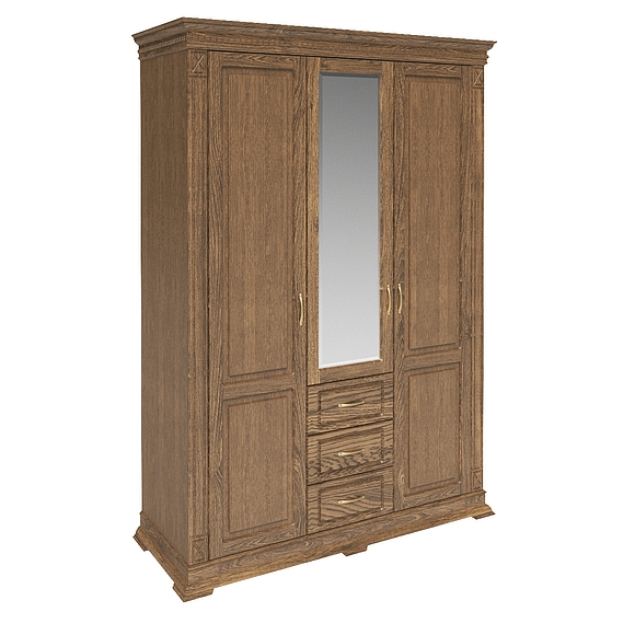 Шкаф «Верди Люкс» П434.10, Цвет: Дуб рустикаль