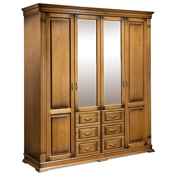 Шкаф «Верди Люкс» П434.01, Цвет: Дуб рустикаль с патинированием