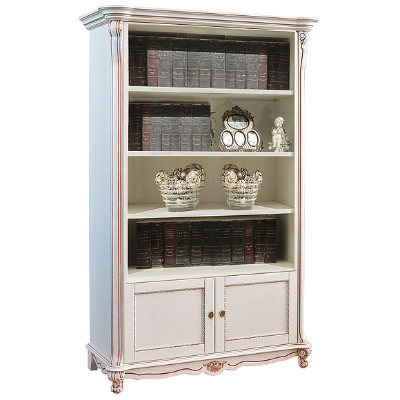 Шкаф «Алези 2» П350.24, Цвет: Слоновая кость с золочением