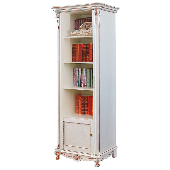 Шкаф «Алези 8» П350.22-01, Цвет: Слоновая кость с золочением