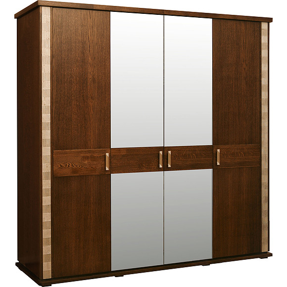 Шкаф для одежды «Тунис» П344.09, Цвет: Венге+золото