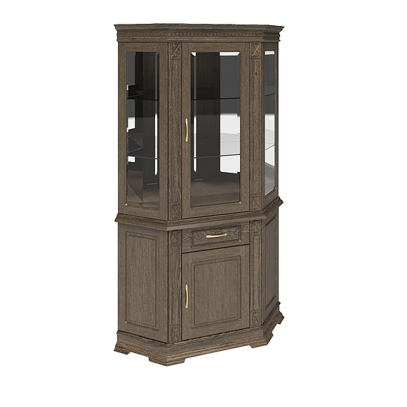 Шкаф комбинированный «Верди Люкс 1уз» П487.18з, Цвет: Табак