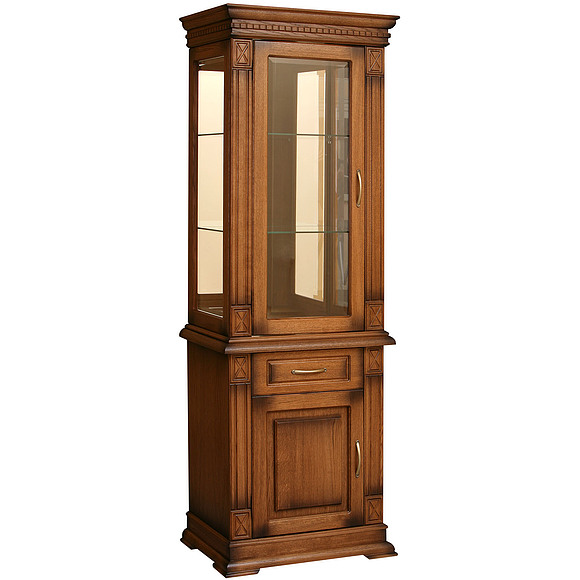 Шкаф комбинированный «Верди Люкс 1з» П487.34-01з, Цвет: Черешня