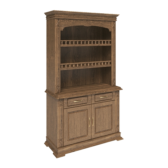 Шкаф комбинированный «Верди Люкс 2/1» П487.41, Цвет: Дуб рустикаль