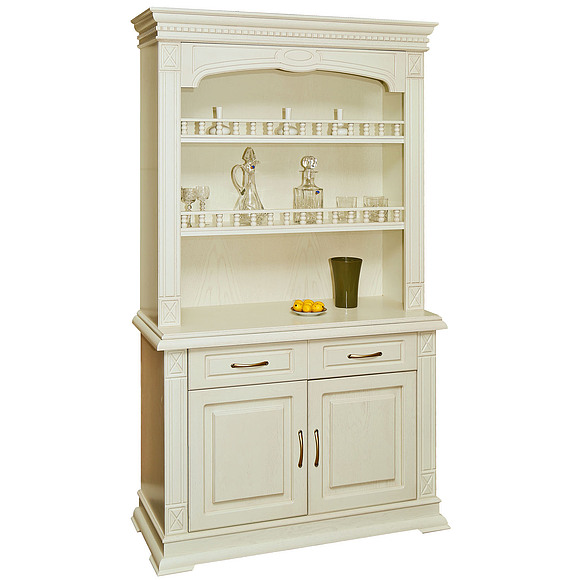 Шкаф комбинированный «Верди Люкс 2/1» П487.41, Цвет: Слоновая кость